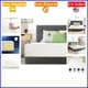 Green Tea Memory Foam Twin Mattress, 6-Inch, Pressure Relief, White