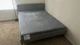 IKEA VADSO Queen Firm Innerspring Mattress Gray + Bed Frame