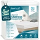 PlushDeluxe Full Size Premium Mattress Encasement - Zippered Full, White 