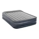Intex Dura-Beam Pillow Rest Raised Air Mattress with Internal Pump - Gray, Queen