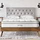 Modway Jenna 10in Innerspring and Memory Foam King Mattress White