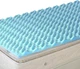 DMI 2-Inch Foam Mattress Topper, Egg Crate Pad for Support, Twin, Blue 