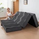 Foldable Mattress Queen Memory Foam 6 inch Trifold Portable Handle INGEROOM