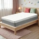 Queen Hybrid Mattress 12" - Medium Firm Memory Foam Breathable Gray Trim