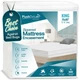 PlushDeluxe Premium 100 Waterproof Mattress Encasement, Breathable Soft Cotto...
