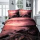 Cute Sea Was Shrouded In Mist 3D Quilt Duvet Doona Cover Set Pillow case Print