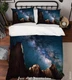 3D Rocks Starry Sky Night View Quilt Cover Set Bedding Sets Pillowcases