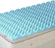 DMI 2-Inch Foam Mattress Topper, Egg Crate Pad for Support, Twin, Blue 