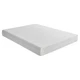 Lexicon Homelegance Bedding 8" Modern Fabric Full Gel Memory Mattress in White
