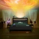 Full/Queen Size Bed Frame with Starry Sky Lights and Storage Drawer