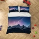 3D Mountain Starry Sky Night Scene Quilt Cover Set Bedding Sets Pillowcases