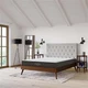 Bowery Hill 8" Modern Style Memory Foam King Mattress in White