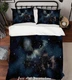 3D Nebula Starry Sky Space Quilt Cover Set Bedding Sets Pillowcases Queen 2