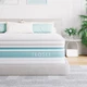 TEQSLI King Mattress 12 inch Hybrid Mattress with Gel Memory Foam Innerspring