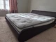 King size Cool Gel Memory Foam Innerspring 12-Inch Pillow Top Mattress and frame
