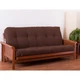Blazing Needles Renewal 8In Twill Futon Mattress Full Chocolate