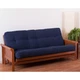 Blazing Needles Renewal 8In Twill Futon Mattress Full Navy