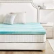 JHK 2-3 Inch Memory Foam Mattress Topper Queen Size Thick Gel Cooling Mattress S