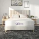 NapQueen 8 Inch Queen Size Mattress, Bamboo Charcoal Memory Foam Mattress, Be...
