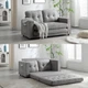 MWrouqfur Folding Futon Sleeper Sofa with Pull Out Couch Bed,Modern Grey