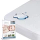 SafeRest Waterproof Crib Size Mattress Protector - Fitted Crib, Pure White