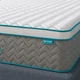 Serweet 8 Inch Bamboo Charcoal Memory Foam Mattress STB08T - White/Gray