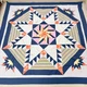 Handmade Starry Dreams Cotton Fabric Queen Size Patchwork quilt top/topper