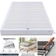 Sturdy Smart Box Spring Bed Base 5-Inch Mattress Foundation Twin White