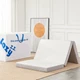Lazyzizi Folding Mattress - 4 Inch Memory Foam Tri-fold Mattress with Breatha...