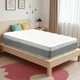 King Hybrid Mattress 12" - Memory Foam Medium Firm Breathable Gray Trim