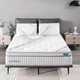 LECHEPUSSLEEP KING MATTRESS 14'' HYBRID MEMORY FOAM MATTRESSES SPRINGS - WHITE