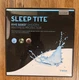 New Sleep Tite Mattress Protector Twin Smooth Malouf 5 Sided 100% Liquid Proof