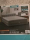 Bestway TriTech Queen Air Bed Gray Inflatable Mattress 18in Built-In Pump PVC