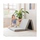 MLILY Tri-Fold Memory Foam Mattress Topper, 4 inch Single Folding Mattress wi...