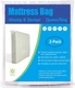 ComfortHome Mattress Bag for Moving and Storage, Queen/King (2-Pack), Clear 