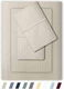 Queen Size Bed Sheet Set 100% Cotton 4 Piece 18" Deep Pockets Soft Sateen