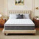 Full Size Mattress 10 Inch Hybrid Foam Pocket Springs Grey Charme House Medium