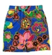 Lilly Pulitzer Anamaria Silk Straight Mini Skirt M Starry Blue Drama Queen READ