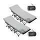 CYMULA Camping Cot Mattress 2in Memory Foam Sleeping Pad,Soft Warm Non-Slip C...