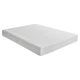Pemberly Row 8" Modern Fabric Twin Gel Memory Mattress in White