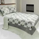 3 PC Starry Sky country constellation star pattern 100% Cotton Queen Quilt Shams
