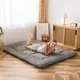 Futon Mattress King Folding Japanese Tatami Floor Pad Charcoal Grey MAXYOYO Roll