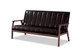 Baxton Furniture Studios Mid-Century Modern Scandinavian Style Faux 3 Seater ...