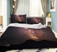 3D Starry Star Mountains Black Quilt Cover Set Bedding Sets Pillowcases 64