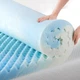 ZINUS 1.5 Inch Swirl Gel Cooling Memory Foam Mattress Queen, Blue and White 