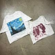 Cropped Queen Band Tee + Van Gogh Starry Night Art Tee Bundle Medium
