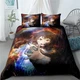 Starry Sky And A Girl 3D Print Duvet Quilt Doona Covers Pillow Case Bedding Sets