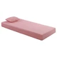 7" Twin Size Memory Foam Mattress and Pillow Set, Pink, Breathable Double Layer