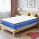 King Hybrid Mattress 14" - Medium Firm Memory Foam Breathable Blue Trim