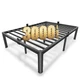 12 Inch Full Size Metal Platform Bed Frame with Round Corner Legs, Mattress S...